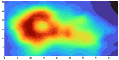 Contour - volcano-filled-interactive
